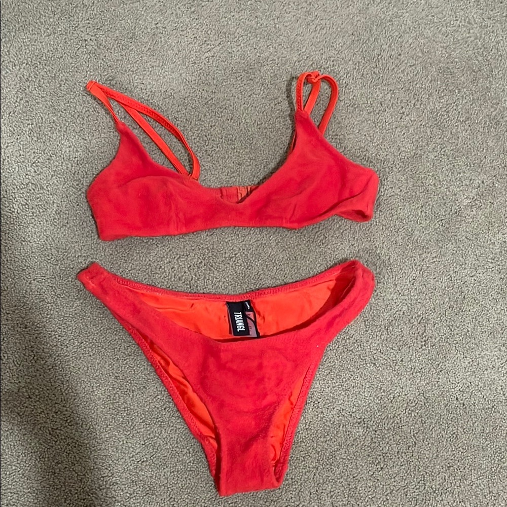 Vibrant Red Bikini Set